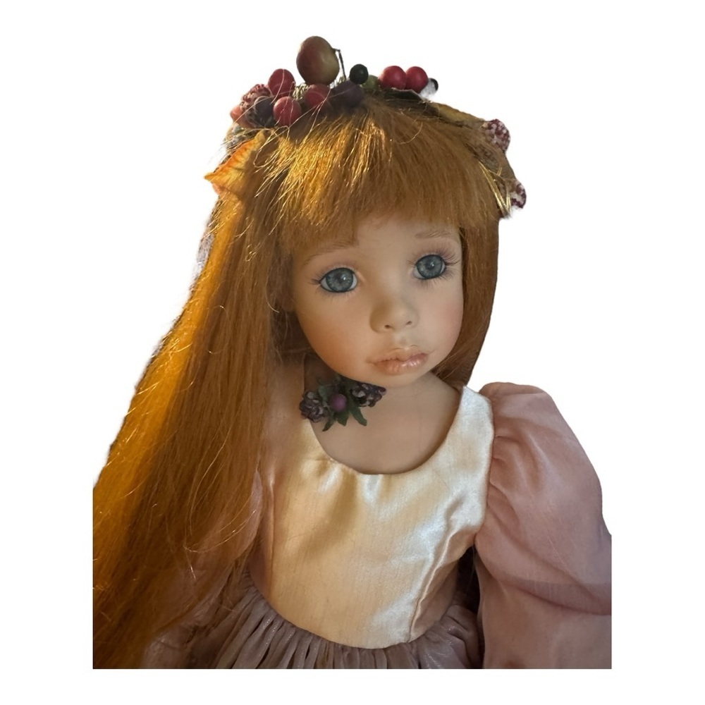 Charming Pink and Cream Doll with Long Hair - Picture 3 of 6